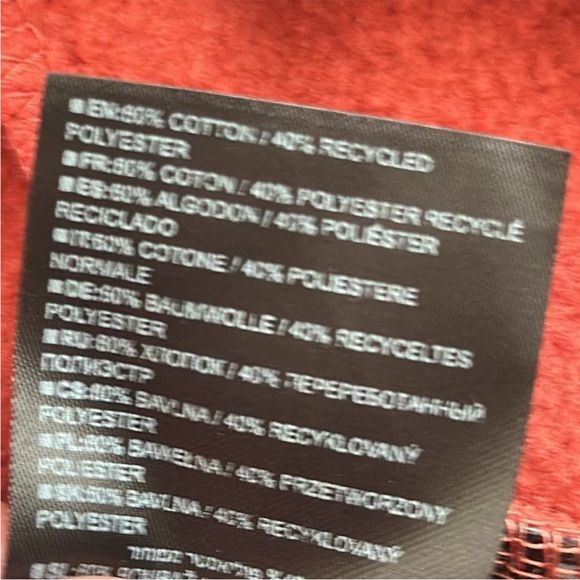 Burton Men's Burnt Orange Hoodie With Navy Logo, Size M - Picture 9 of 9